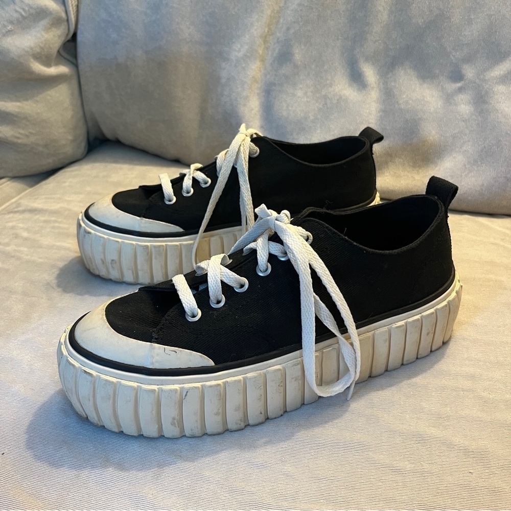 DIESEL Black Hanami S-Hanami Low X Sneakers Size Womens 9.5 - Picture 3 of 10